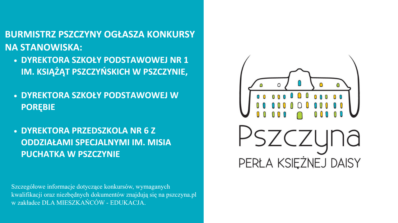 Ogłoszenie o konkursach na stanowiska dyrektorów